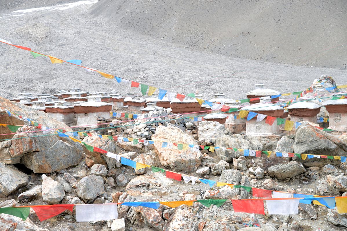 05 Chortens And Prayer Flags At Rong Pu Monastery Between Rongbuk And Mount Everest North Face Base Camp In Tibet